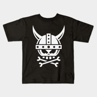 Viking Skull And Crossbones (Graphic) Kids T-Shirt